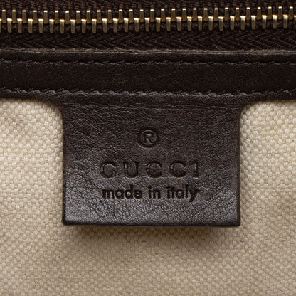 Gucci Metallic Guccissima Leather Bree Fold Over Tote (SHF-bHARYI)