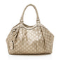 Gucci Metallic Guccissima Leather Sukey Medium Tote (SHF-13556)