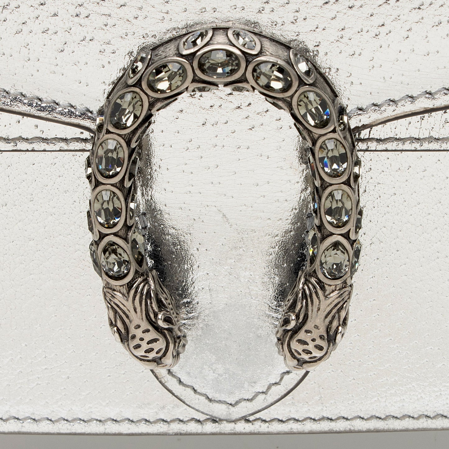 Gucci Metallic Leather Crystal Dionysus Mini Shoulder Bag