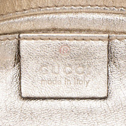 Gucci Metallic Leather Papillon Hysteria Clutch
