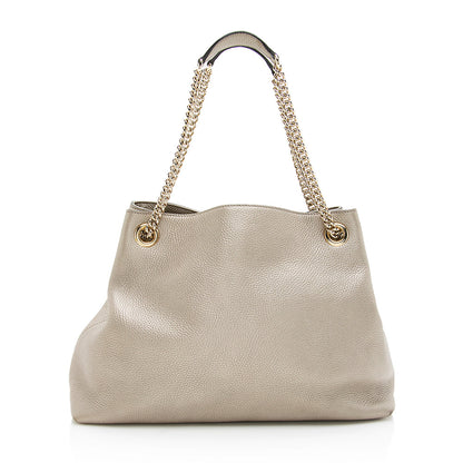 Gucci Metallic Leather Soho Medium Shoulder Bag (SHF-19349)