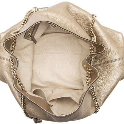 Gucci Metallic Leather Soho Medium Shoulder Bag (SHF-WsyCup)