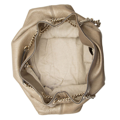 Gucci Metallic Leather Soho Medium Shoulder Bag