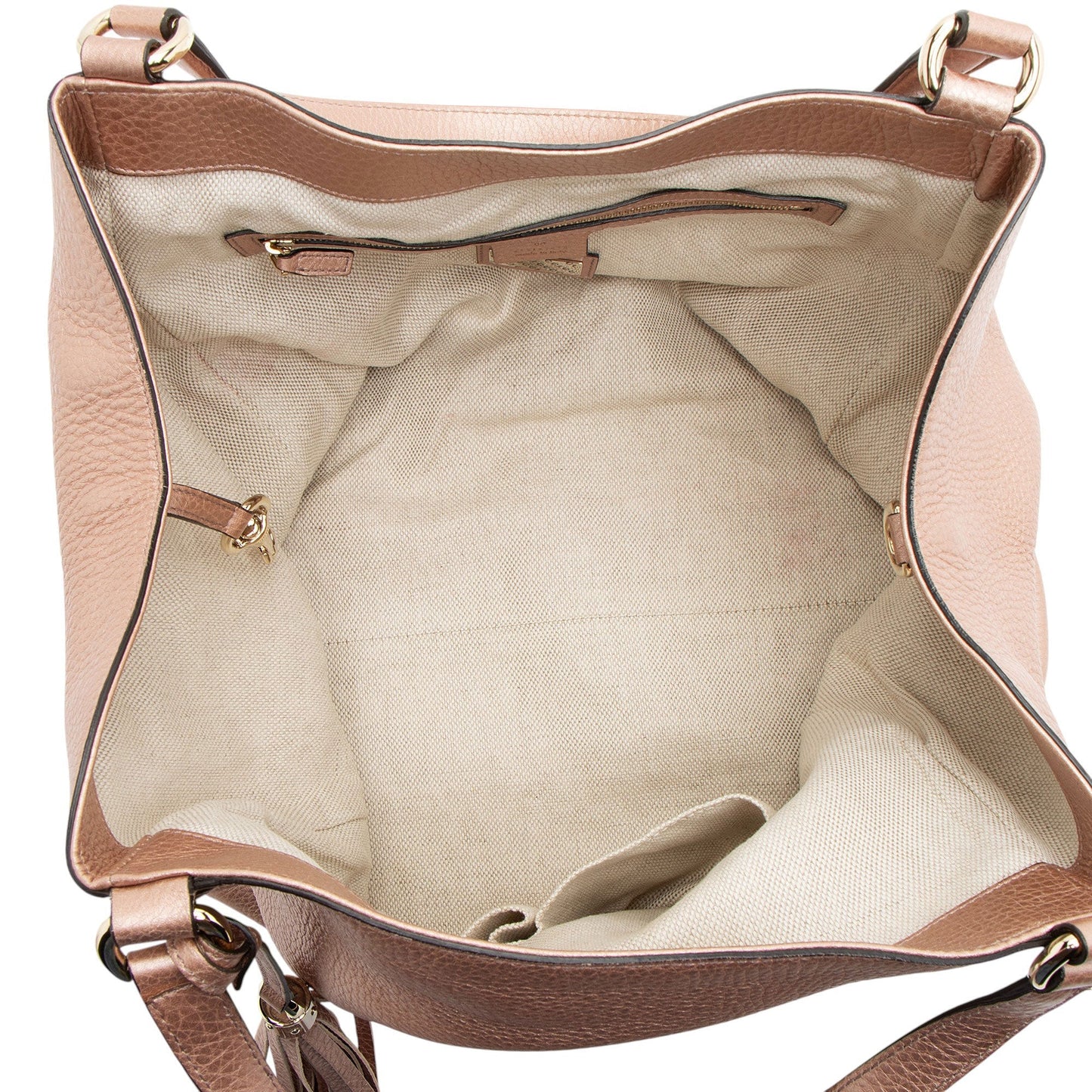 Gucci Metallic Leather Soho Medium Tote