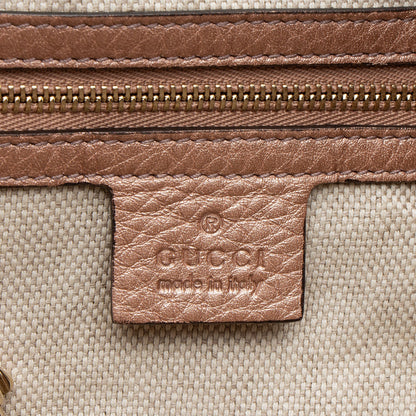 Gucci Metallic Leather Soho Medium Tote