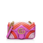 Gucci Metallic Matelasse Leather GG Marmont Mini Shoulder Bag (SHF-22837)