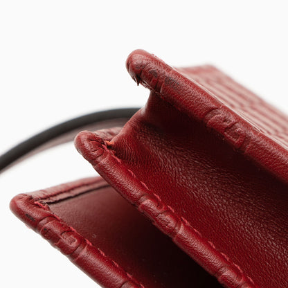 Gucci Microguccissima Leather Wallet Crossbody Bag (SHF-PRTFwh)