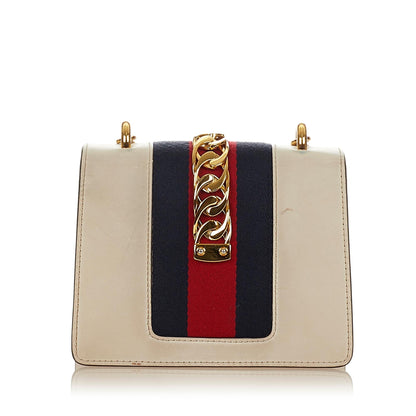 Gucci Mini Sylvie Leather Chain Shoulder Bag (SHG-25707)