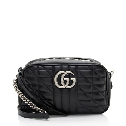 Gucci Mixed Matelasse Leather GG Marmont Aria Small Shoulder Bag (SHF-9Mi1xp)