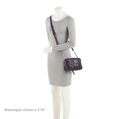 Gucci Mixed Matelasse Leather GG Marmont Aria Small Shoulder Bag