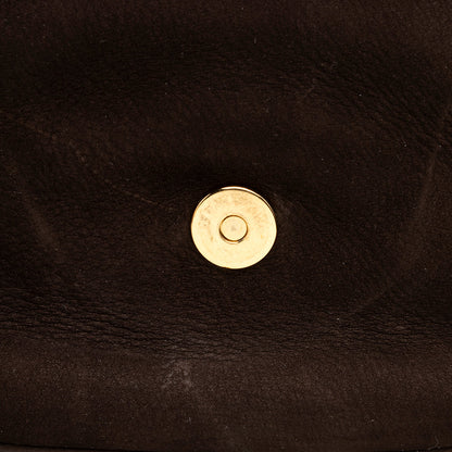 Gucci Nubuck Leather Ribot Flap Small Shoulder Bag (SHF-19107)