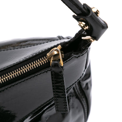 Gucci Patent Abbey D Ring Shoulder Bag