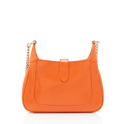 Gucci Patent Leather Jackie Notte Mini Shoulder Bag