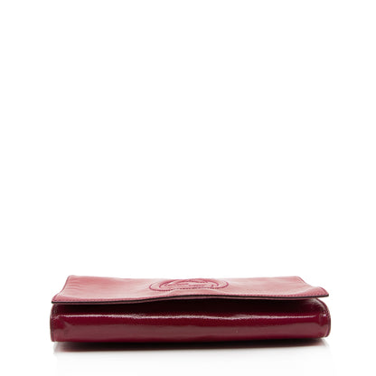 Gucci Patent Leather Soho Clutch (SHF-Lou69h)