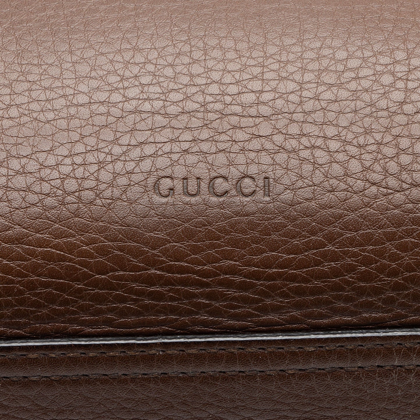 Gucci Pebbled Leather GG Marmont Shoulder Bag (SHF-h48Iia)