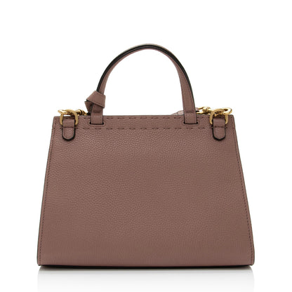 Gucci Pebbled Leather GG Marmont Top Handle Mini Shoulder Bag (SHF-1GP6PA)