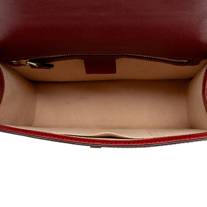 Gucci Printed Calfskin Sylvie Small Shoulder Bag (SHF-6FGtNY)