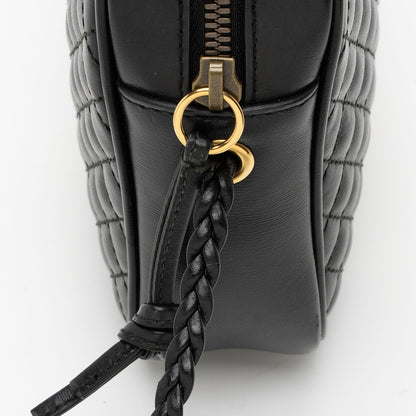Gucci Quilted Leather Web Trapuntata Small Shoulder Bag