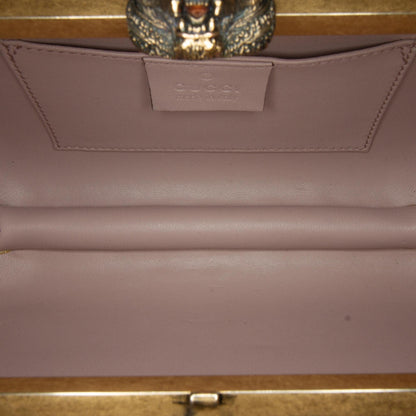 Gucci Satin Animalier Broadway Clutch on Chain (SHG-pOhviu)