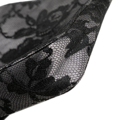 Gucci Satin Floral Lace Shoulder Bag
