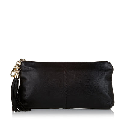 Gucci Sienna Leather Clutch Bag (SHG-34427)