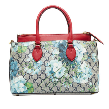 Gucci Small GG Supreme Blooms Linea A Tote (SHG-tw2bJF)
