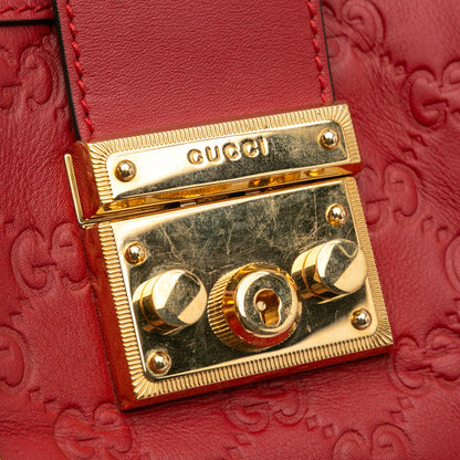 Gucci Small Guccissima Padlock Tote