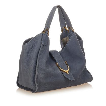 Gucci Soft Stirrup Nubuck Leather Tote Bag (SHG-25880)