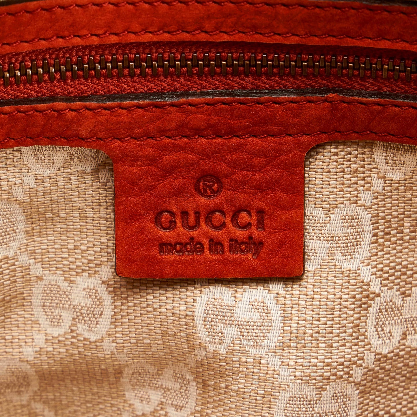 Gucci Soft Stirrup Nubuck Leather Tote Bag (SHG-32597)