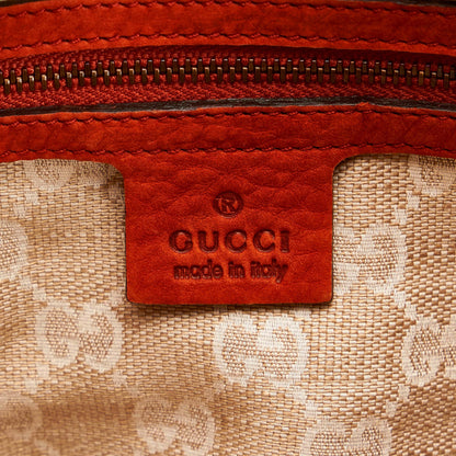 Gucci Soft Stirrup Nubuck Leather Tote Bag (SHG-32597)