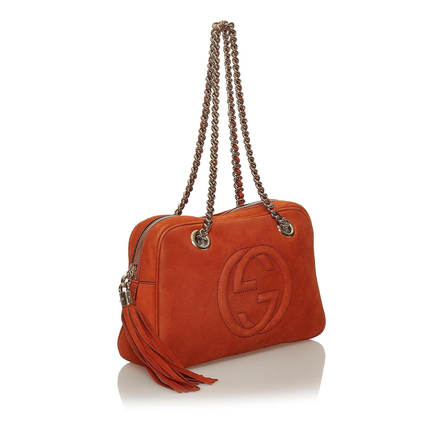 Gucci Soho Chain Nubuck Leather Shoulder Bag (SHG-28441)