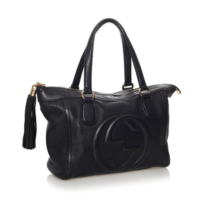 Gucci Soho Working Leather Tote Bag (SHG-32454)