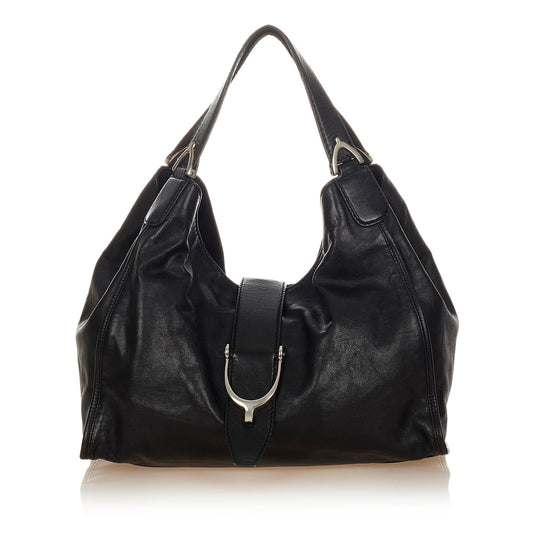 Gucci Stirrup Leather Shoulder Bag (SHG-25765)
