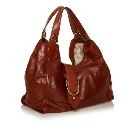 Gucci Stirrup Leather Shoulder Bag (SHG-29528)