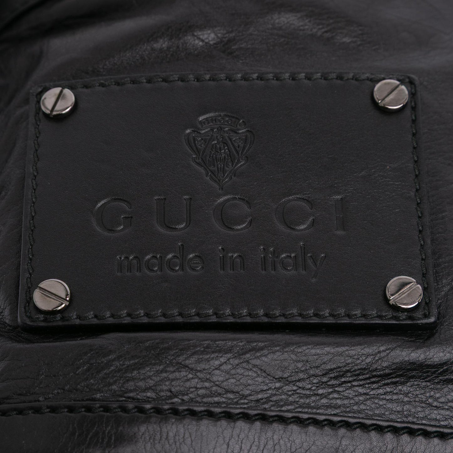 Gucci Studded Calfskin Shoulder Bag