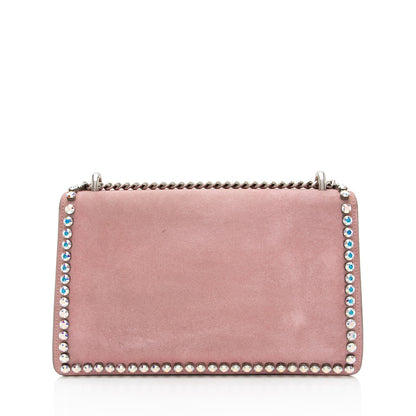 Gucci Suede Crystal Dionysus Medium Shoulder Bag