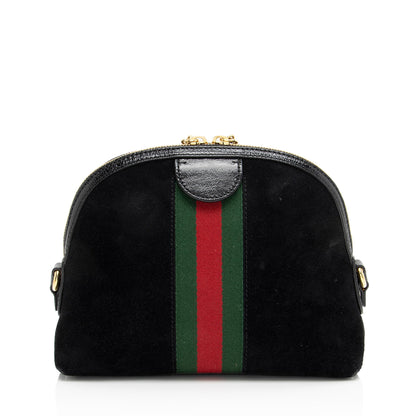 Gucci Suede Ophidia Dome Small Shoulder Bag (SHF-CFe9gy)