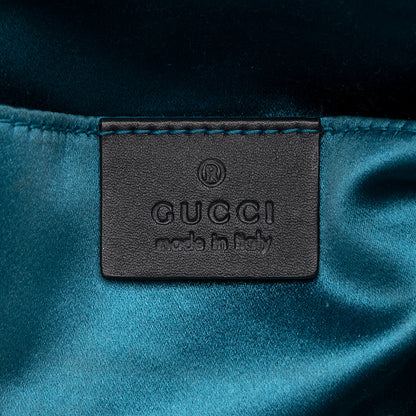 Gucci Suede Patent Leather Ophidia Dome Small Shoulder Bag (SHF-19215)