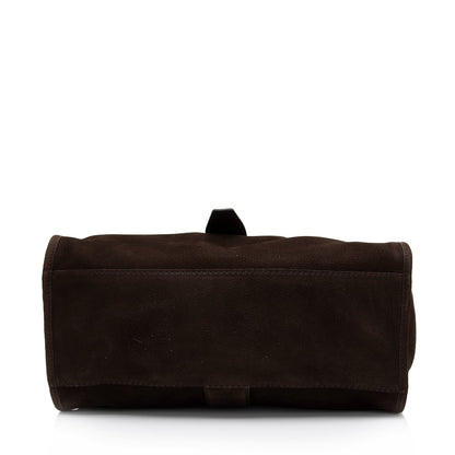 Gucci Suede Stirrup Tote (SHF-XdZ15l)