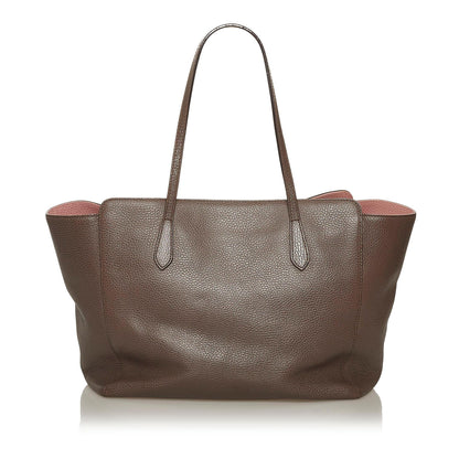 Gucci Swing Leather Tote Bag (SHG-28835)