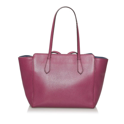 Gucci Swing Leather Tote Bag (SHG-30671)