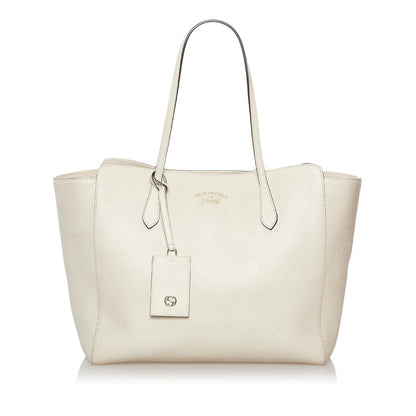 Gucci Swing Leather Tote Bag (SHG-32809)