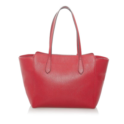 Gucci Swing Leather Tote Bag (SHG-32833)