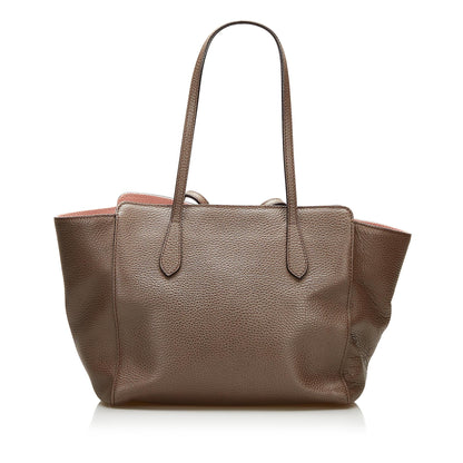 Gucci Swing Leather Tote Bag (SHG-35612)