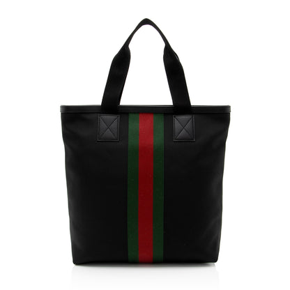 Gucci Techno Canvas Web Tote (SHF-5flfJ8)