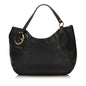 Gucci Twill Leather Tote (SHG-35893)