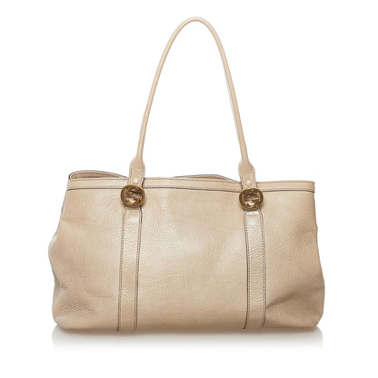 Gucci Twins Leather Tote Bag (SHG-37214)