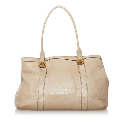 Gucci Twins Leather Tote Bag (SHG-37214)