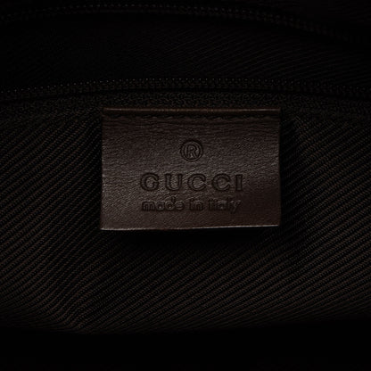 Gucci Vintage GG Canvas Front Pocket Shoulder Bag (SHF-OHFAEM)