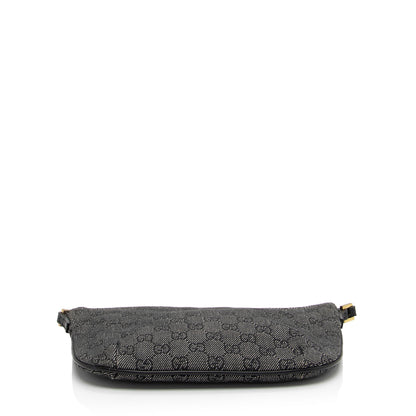 Gucci Vintage GG Denim Small Shoulder Bag (SHF-yTYszL)
